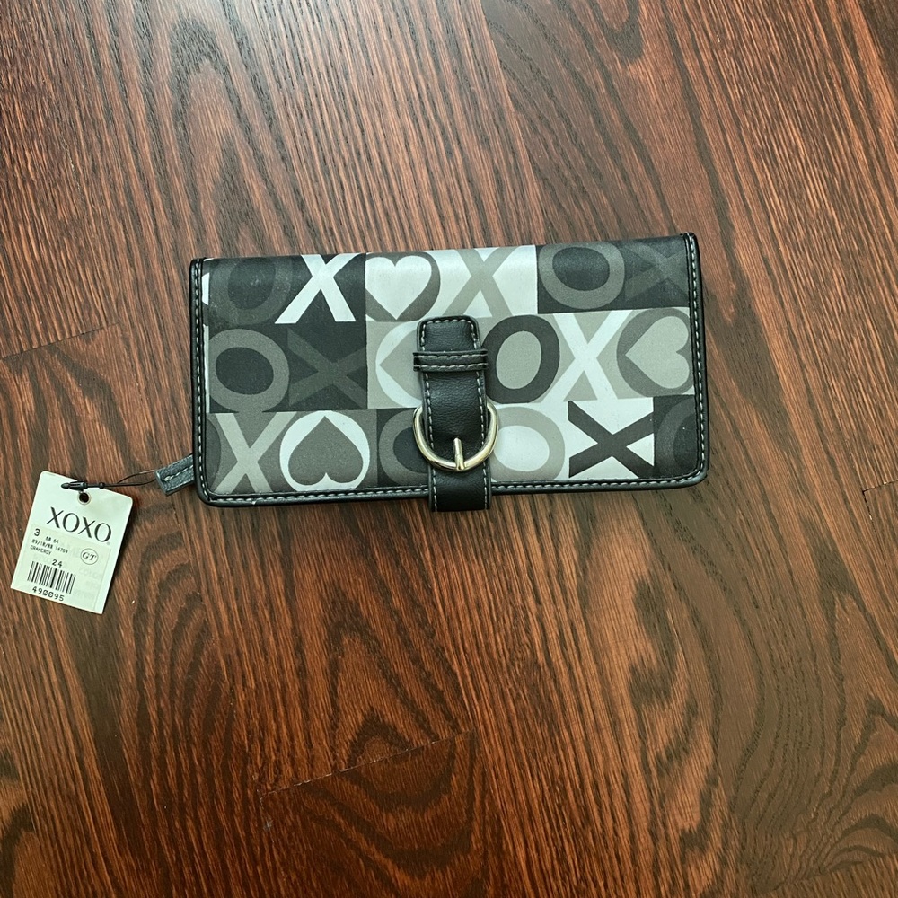 BNWT XOXO Black and Gray Wallet